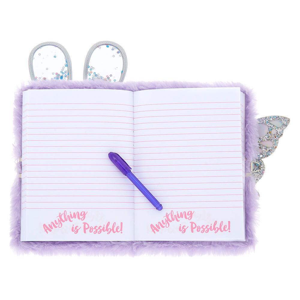 Bella the Bunny Soft Lock Notebook - Lilac,