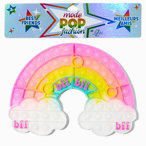 Pop Fashion Best Friends Puzzle Rainbow Popper Fidget Toy - 4 Pack,