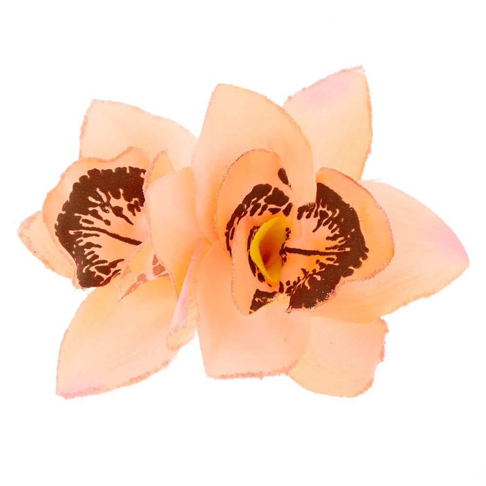 Orchid Hair Clip - Coral,