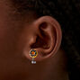 Chocolate Marble Donut Clip-On Earrings,