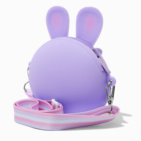 Claire&#39;s Club Purple Bunny Crossbody Bag,