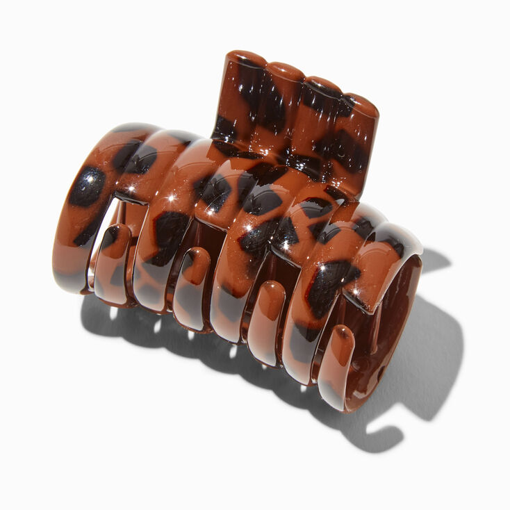 Brown Tortoiseshell Pony Hair Claw,