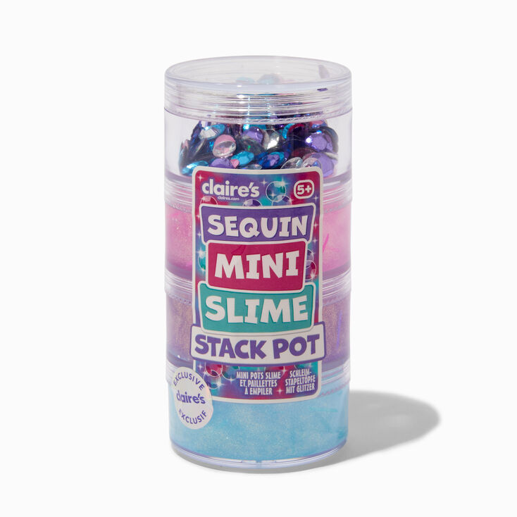 Sequin Mini Slime Stack Pot Set,