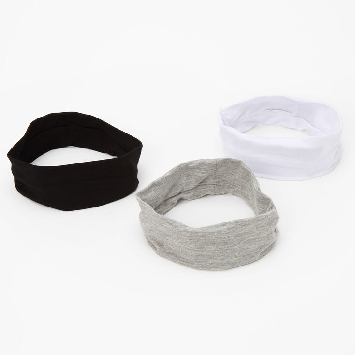 Claire's Lot de 3 bandeaux basiques en jersey