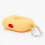 &Eacute;tui pour &eacute;couteurs en silicone jaune motif c&oelig;ur - Compatible avec les AirPods Pro&reg; de Apple,