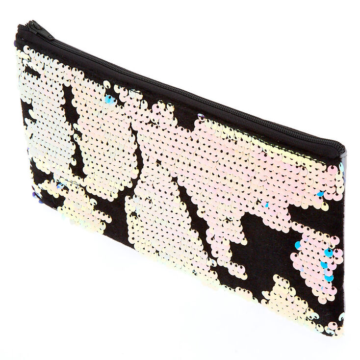 Velvet Reversible Sequin Pencil - Black,
