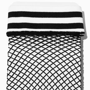 Black Fishnet Over the Knee Socks,