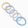 Mixed Pastels Lurex Small Hair Ties - 30 Pack,