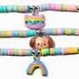 Claire&#39;s Club Pastel Glitter Critter Stretch Bracelets - 3 Pack,