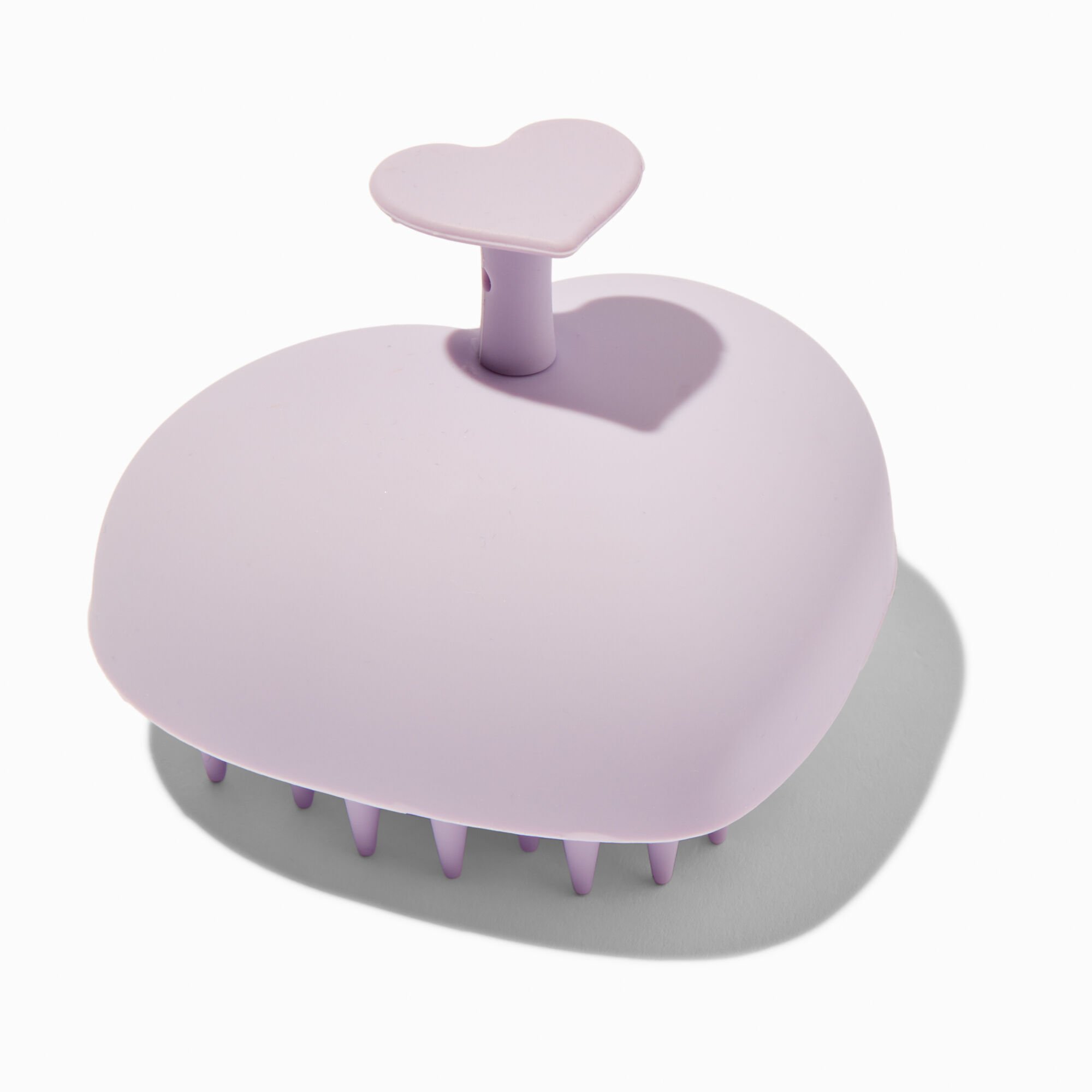 Purple Heart Silicone Shampoo Hair Brush,