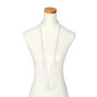 White Pearl Long Necklace,