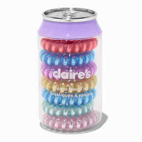 Spiral Hair Tie Soda Can - 7 Pack,