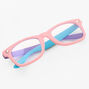 Claire&#39;s Club Solar Blue Light Reducing Clear Lens Tri Color Frames,