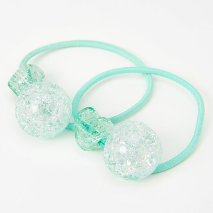 Mint Heart Hair Ties - 2 Pack,
