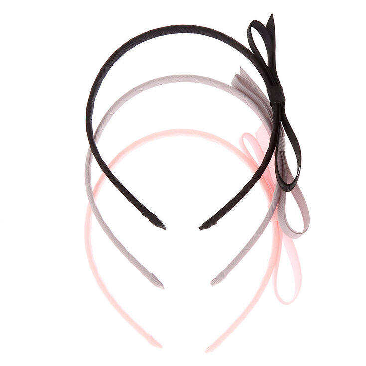 Claire&#39;s Club Bow Headbands - 3 Pack,