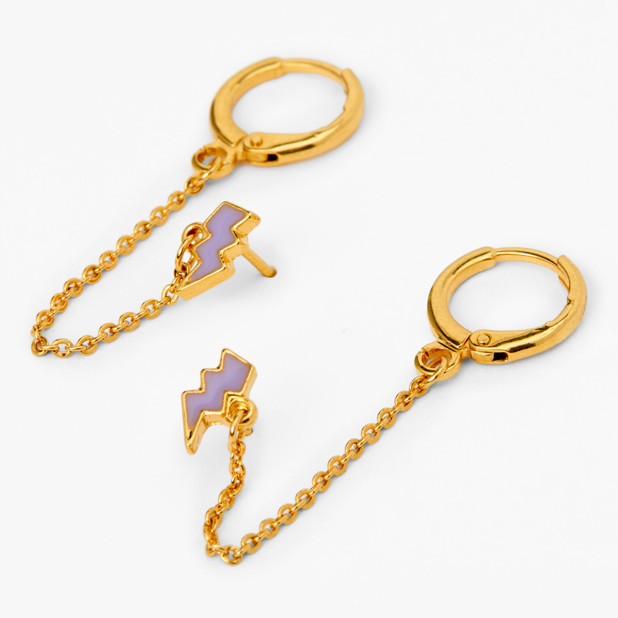 Claire's 18k shop gold earrings