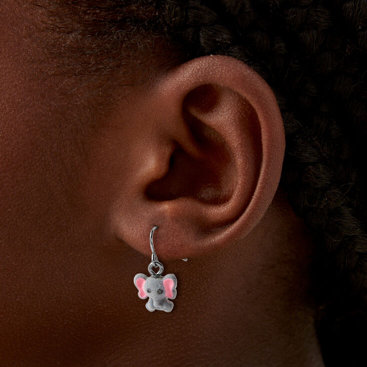 Fuzzy Animal Drop Earrings - 6 Pack,
