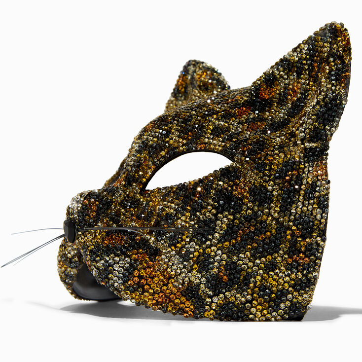Embellished Leopard Mask,