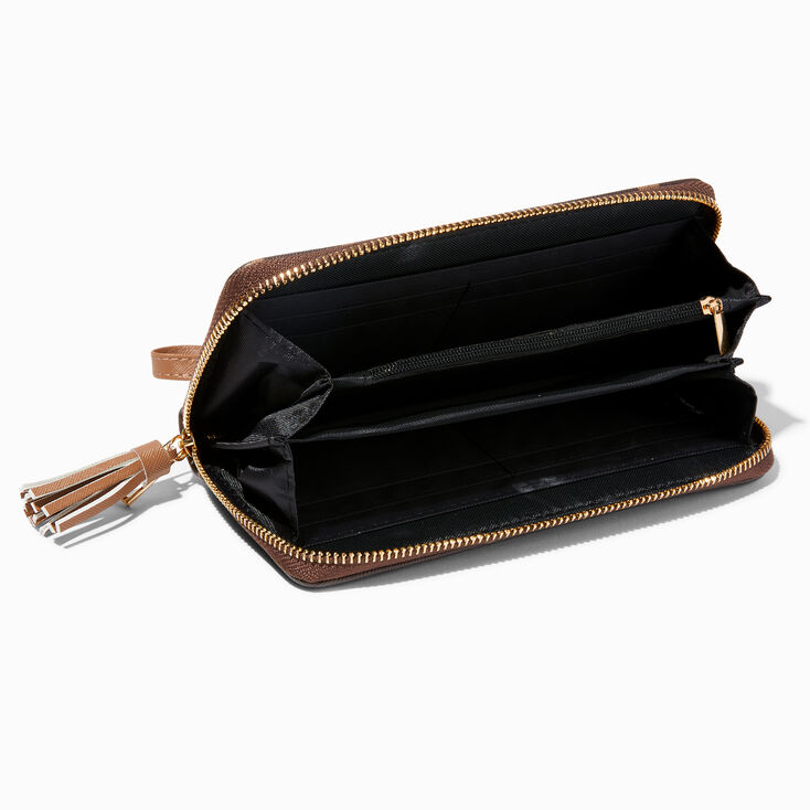 Brown &amp; Black Status Icons Wristlet,