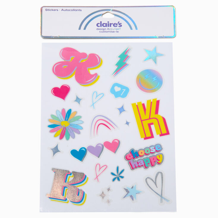 DIY &#39;K&#39; Initial Stickers,