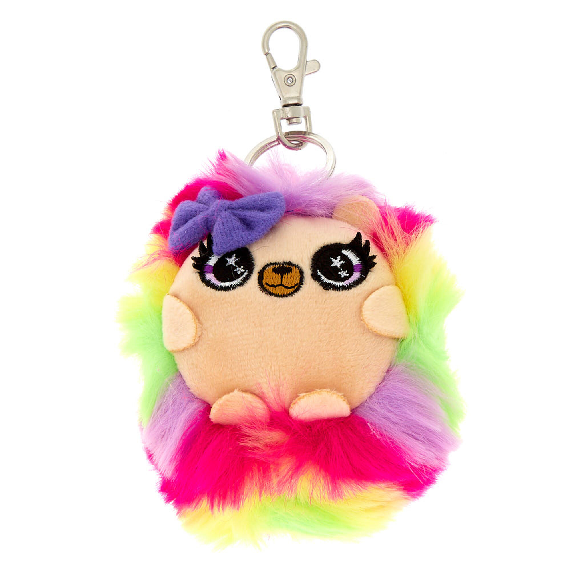 Plush Hedgehog Keychain Rainbow Claire S Us