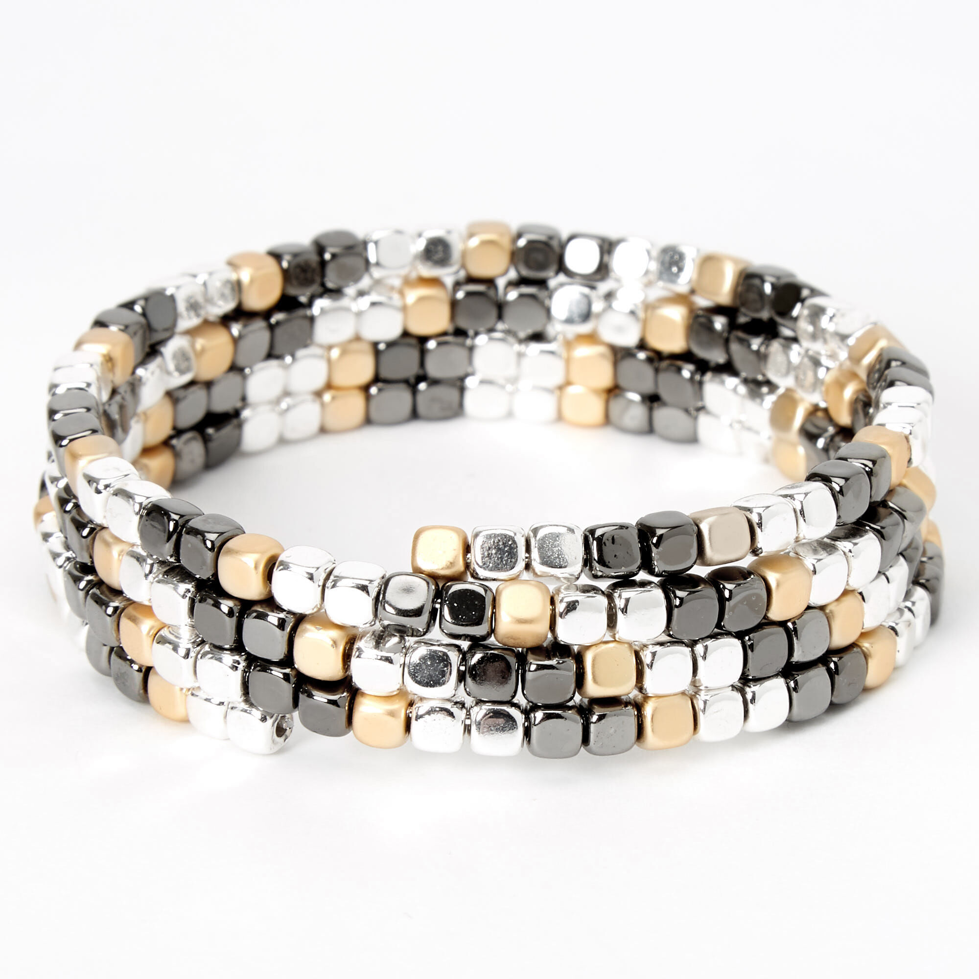 Beaded coil bracelet online