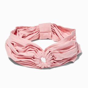 Mauve Ruched Keyhole Headwrap,