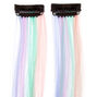 Unicorn Rainbow Faux Hair Clip In Extensions - 2 Pack,