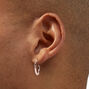 Rose Gold-tone 20mm Tube Hoop Earrings,