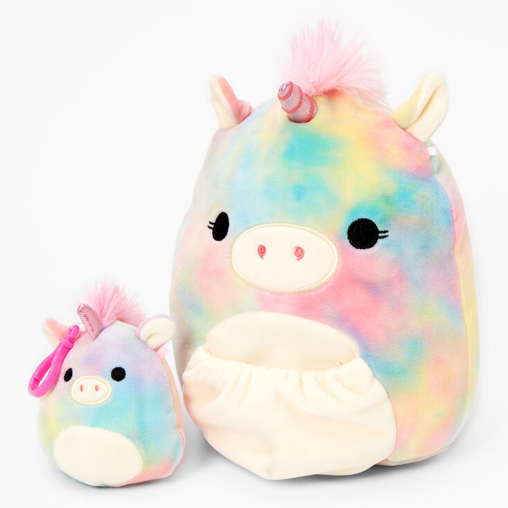 Squishmallow&trade; Rainbow Unicorn Mom &amp; Baby 8&quot; Plush Toy,