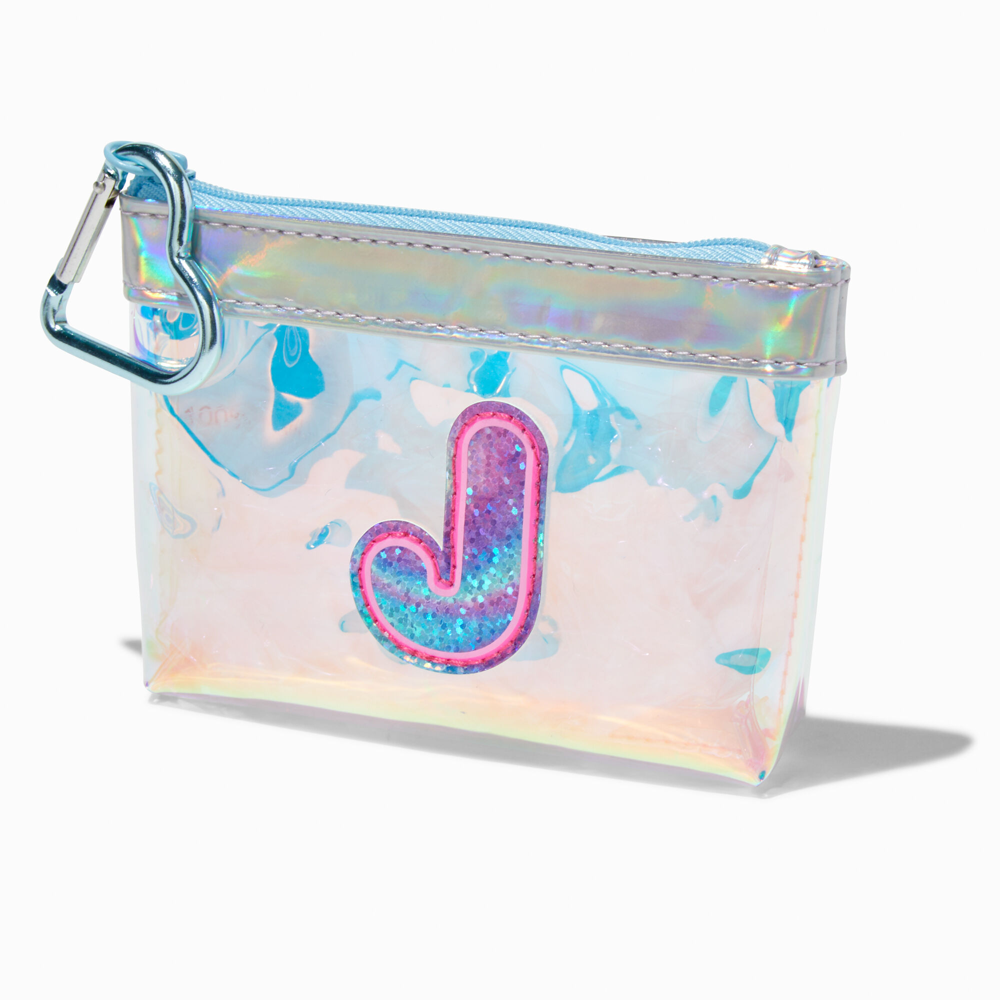 Holographic Initial Coin Purse - J | Claire's US