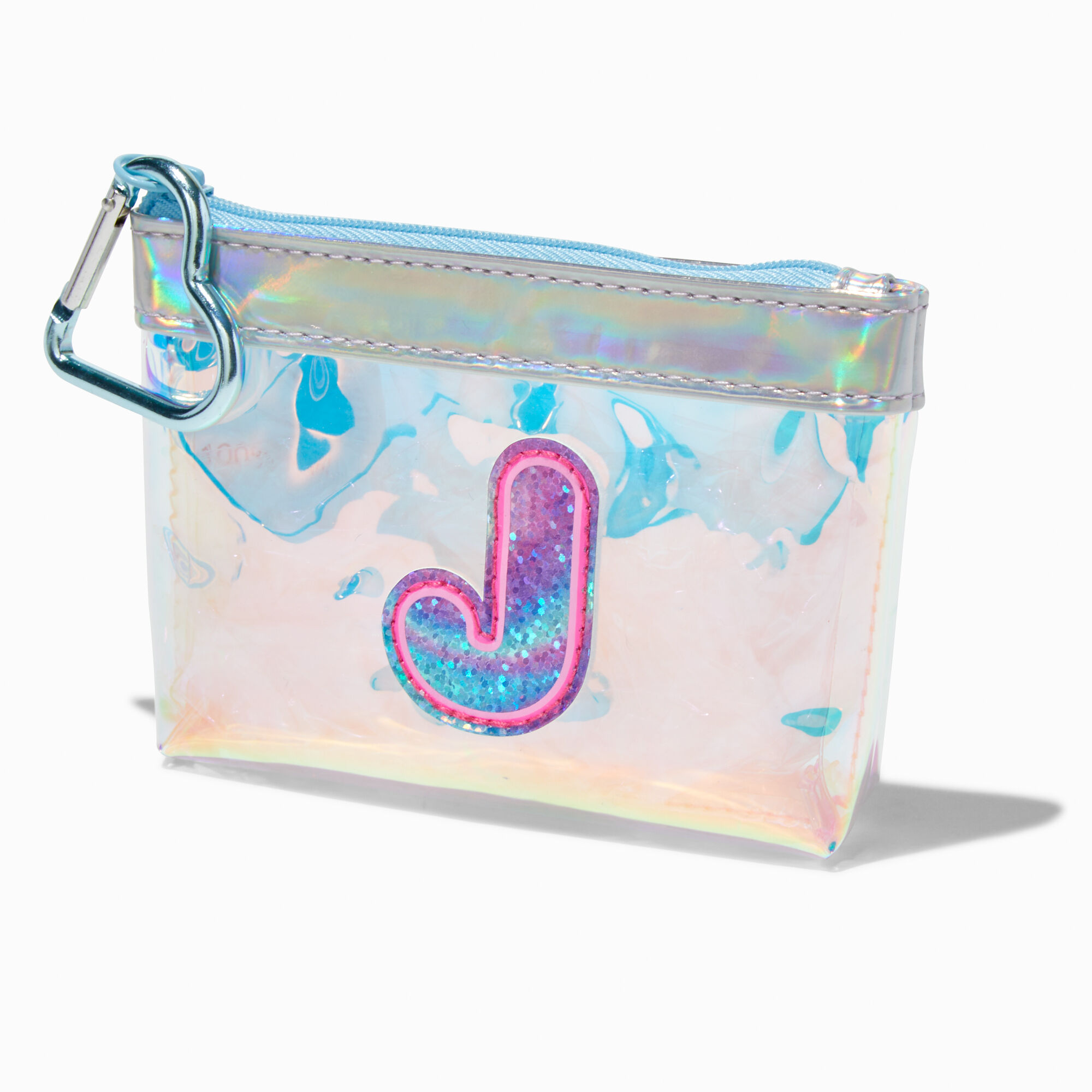 Claire's Porte-monnaie à initiale holographique - J