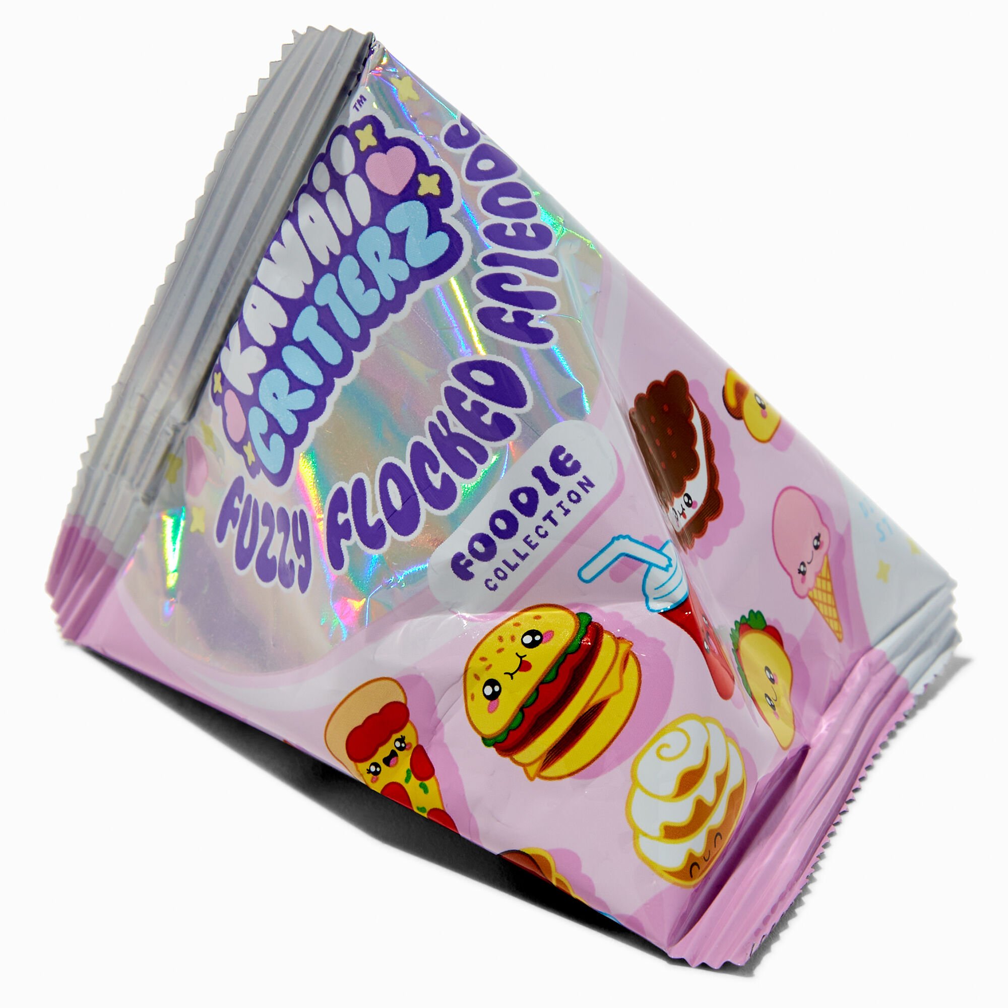 Kawaii Critterz™ Fuzzy Flocked Friends Foodie Collection Blind Bag - Styles Vary,