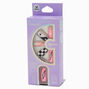 Check, Lightning Bolt &amp; Yin Yang Stiletto Vegan Faux Nail Set - 24 Pack,