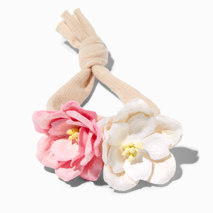 Claire&#39;s Club Dainty Flower Twist Rolled Hair Ties - 2 Pack,