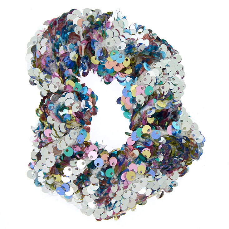 Silver Frosted Flower Headband,
