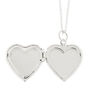 Glitter Heart Locket Necklace - Blue,