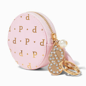 Golden Initial Coin Purse - P,