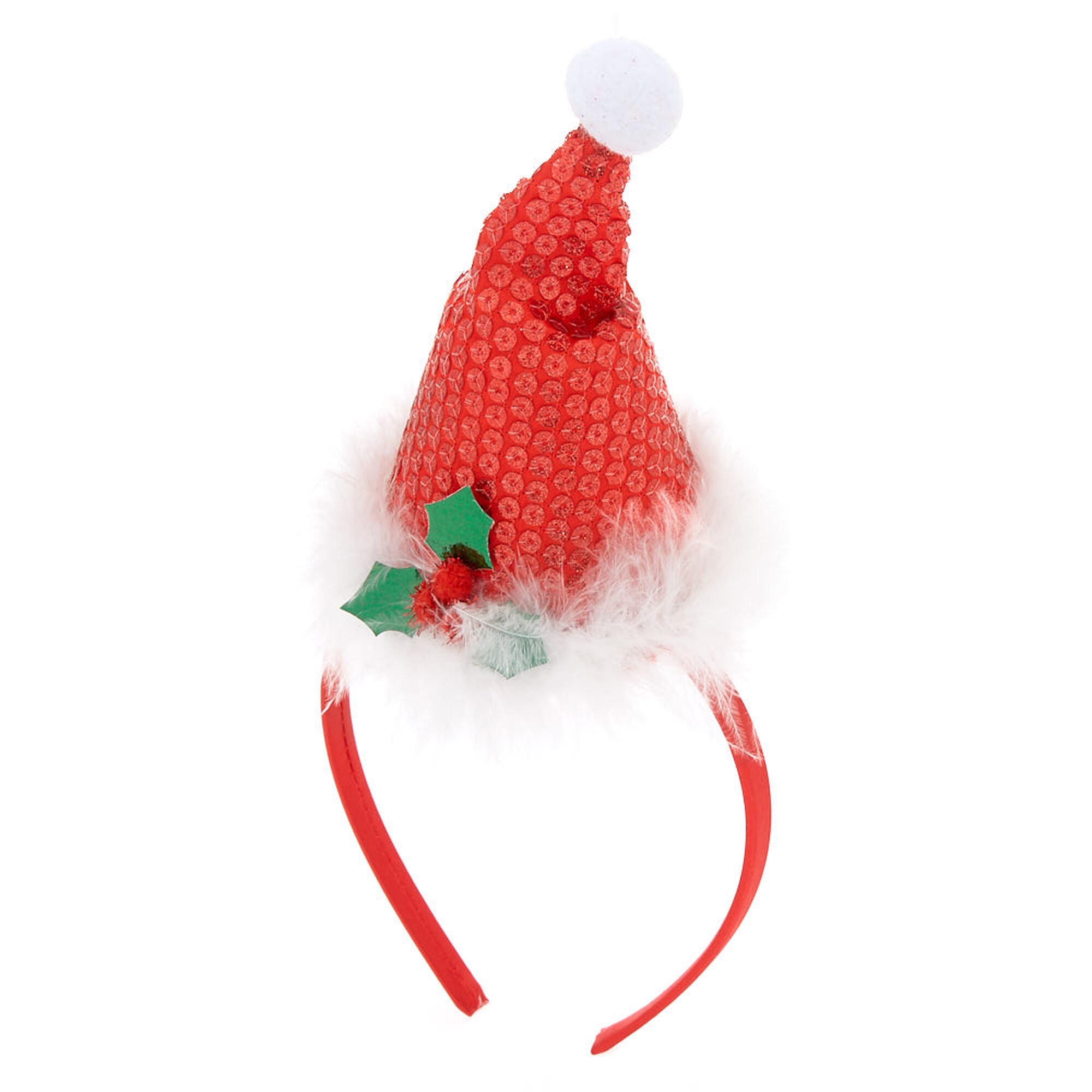 Santa Hat Headband - Red | Claire's US