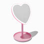 Pink Heart Light-Up Stand Mirror,
