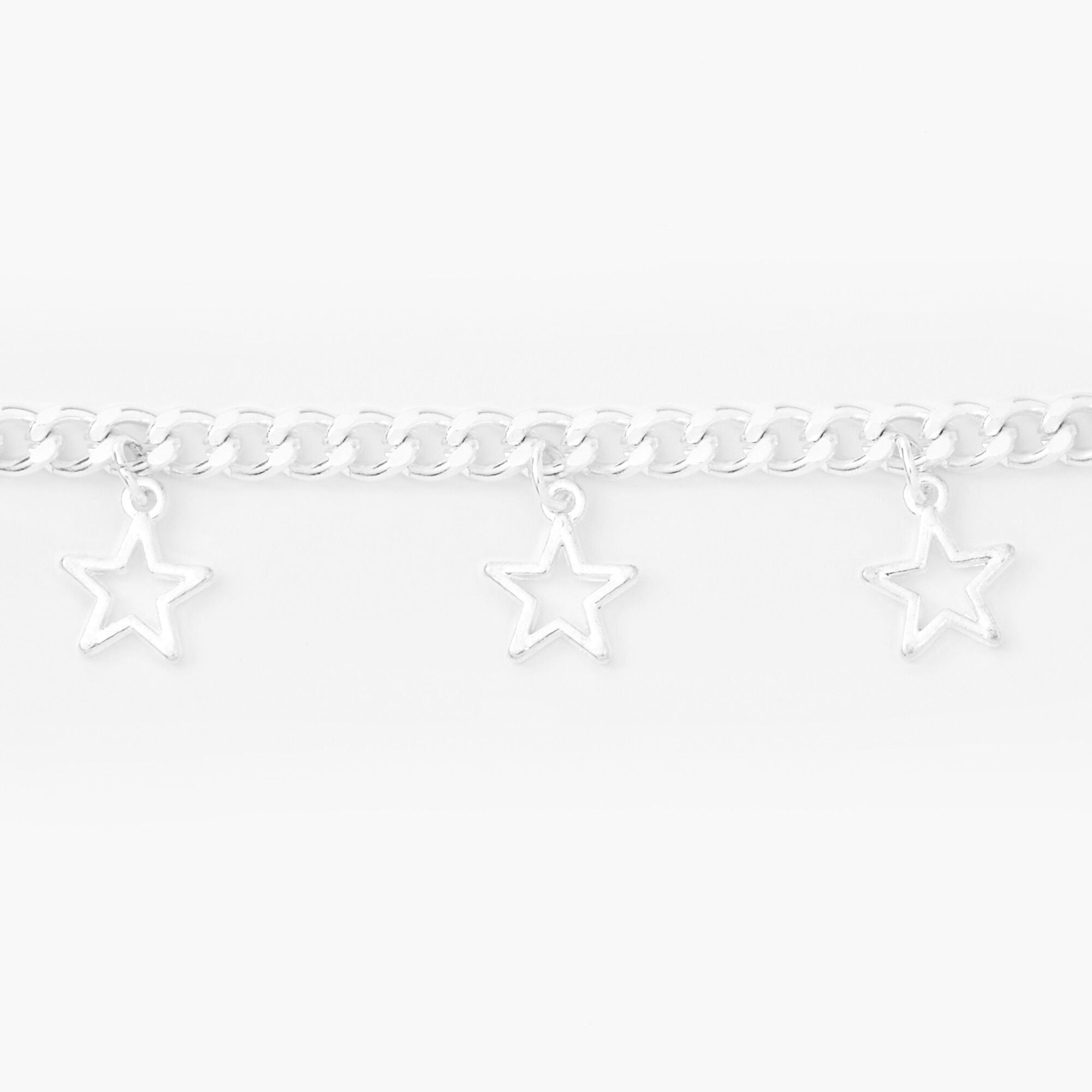 Silver Star Charm Bracelet,