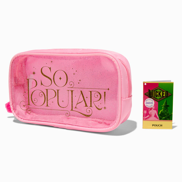 Wicked&trade; Claire&#39;s Exclusive &quot;So Popular&quot; Pink Makeup Bag,