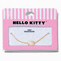 Hello Kitty&reg; Gold-tone Sterling Silver Face Anklet,