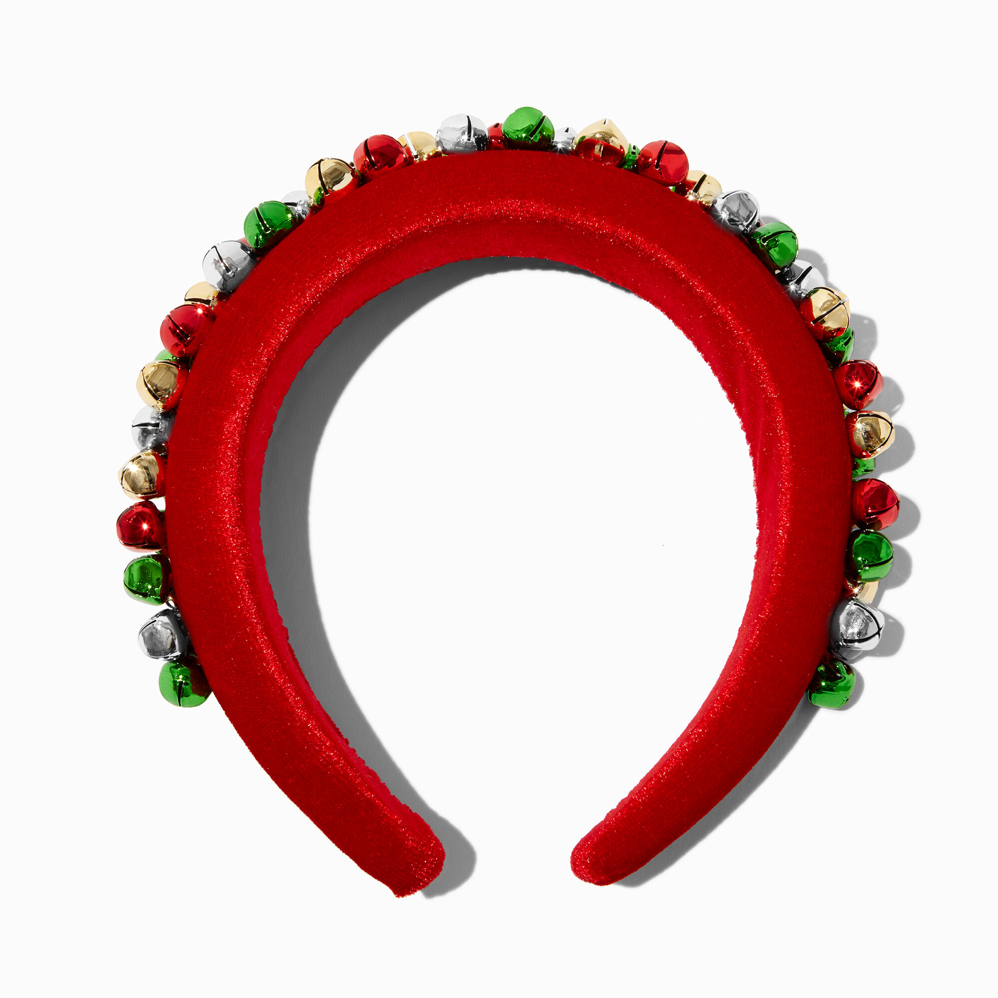 View Claires Jingle Bells Velvet Headband Red information