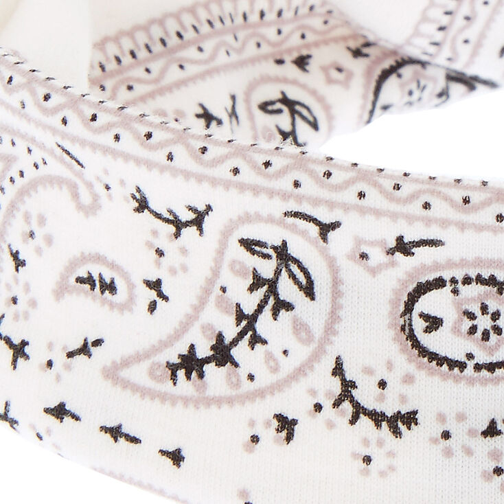 Bandana Twisted Headwrap - White,