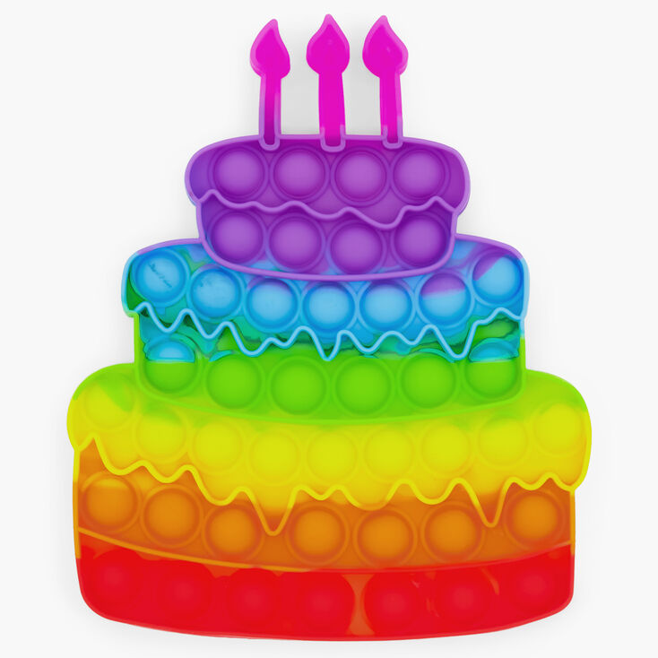 Birthday Cake Push Poppers Fidget Toy &ndash; Styles May Vary,