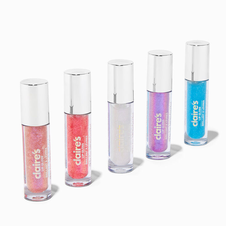 Holographic Wand Lip Gloss Tube Set - 5 Pack,