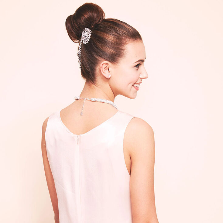Large Hair Bun Donut - Black | Claire's