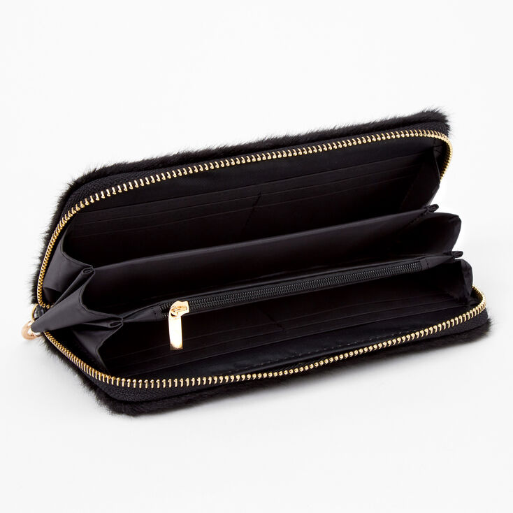 Furry Wristlet - Black,