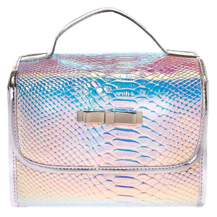 Holographic Roll Travel Makeup Bag,